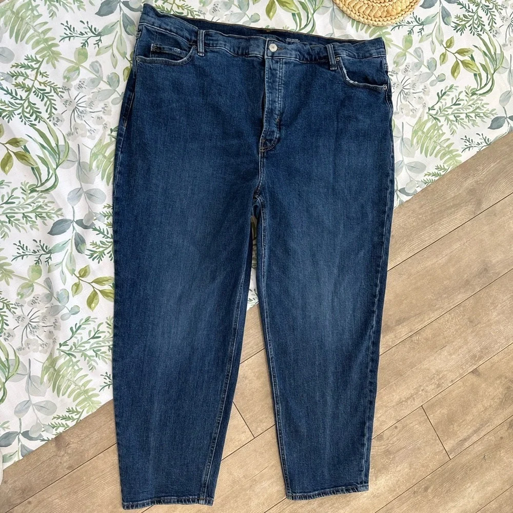 Old Navy Plus Women's Extra High Rise Jeans Sky Hi Straight Secret Slim Pockets